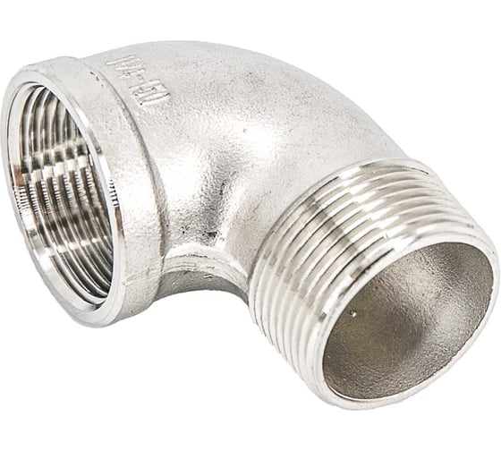 Отвод резьбовой NEWKEY вр/нр, нержавеющая сталь AISI304 DN32 (1_1/4), (CF8), PN16 NK-FEDM32/4 1