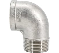 Отвод резьбовой NEWKEY вр/нр, нержавеющая сталь AISI316 DN32 (1_1/4), (CF8M), PN16 NK-FEDM32/6