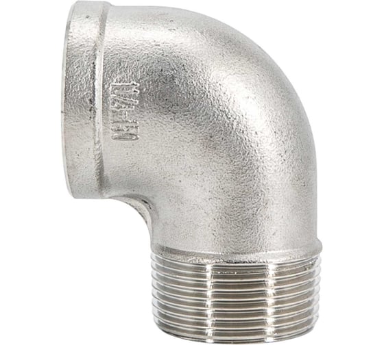 Отвод резьбовой NEWKEY вр/нр, нержавеющая сталь AISI316 DN32 (1_1/4), (CF8M), PN16 NK-FEDM32/6 1