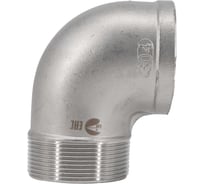 Отвод резьбовой NEWKEY вр/нр, нержавеющая сталь AISI304 DN50 (2), (CF8), PN16 NK-FEDM50/4