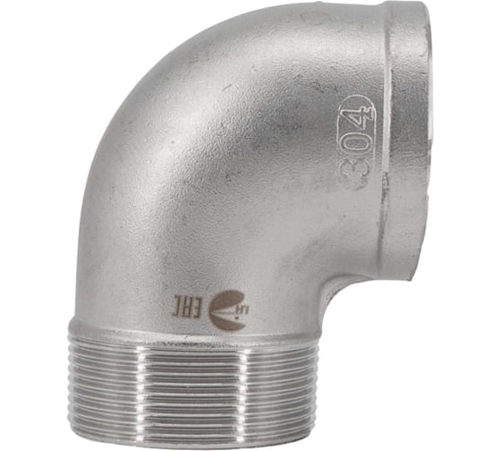 Отвод резьбовой NEWKEY вр/нр, нержавеющая сталь AISI304 DN50 (2), (CF8), PN16 NK-FEDM50/4 1