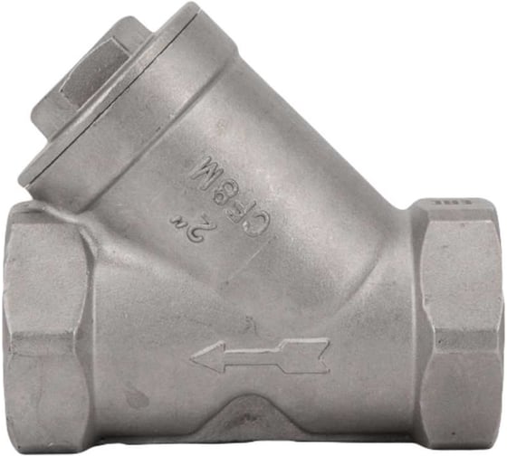 Обратный клапан муфтовый NEWKEY Y-тип, нержавеющая сталь AISI316 DN50 (2), (CF8M), PN40 NK-YC50/6