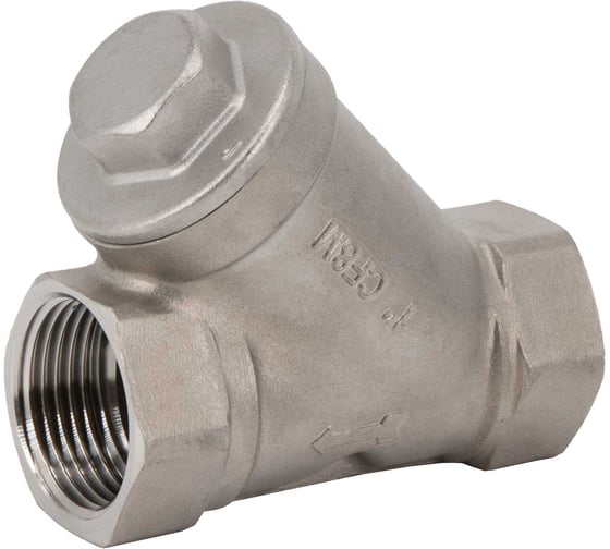 Обратный клапан муфтовый NEWKEY Y-тип, нержавеющая сталь AISI316 DN25 (1), (CF8M), PN64 NK-YC25/6
