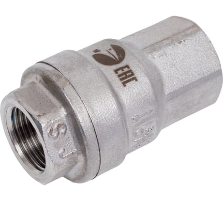 Обратный клапан муфтовый NEWKEY прямой, нержавеющая сталь AISI304 DN10 (3/8), (CF8), PN64 NK-CS10/4