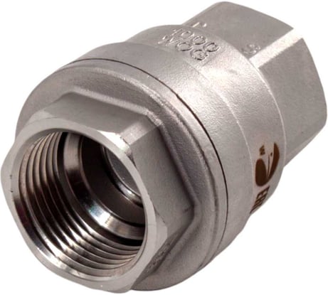 Обратный клапан муфтовый NEWKEY прямой, нержавеющая сталь AISI304 DN25 (1), (CF8), PN64 NK-CS25/4
