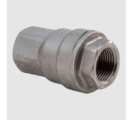 Обратный клапан муфтовый NEWKEY прямой, нержавеющая сталь AISI304 DN20 (3/4), (CF8), PN64 NK-CS20/4