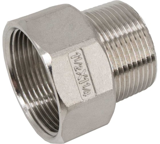 Футорка обратная NEWKEY нержавеющая сталь AISI304 DN40 x DN32 (1_1/2x1_1/4), (CF8), PN16 NK-FHBN40x32/4