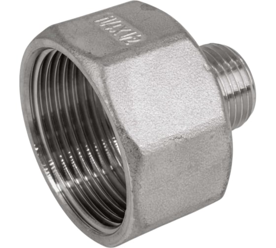 Футорка обратная NEWKEY нержавеющая сталь AISI304 DN32 x DN15 (1_1/4x1/2), (CF8), PN16 NK-FHBN32x15/4