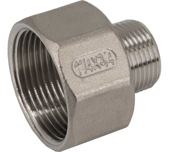 Футорка обратная NEWKEY нержавеющая сталь AISI304 DN32 x DN20 (1_1/4x3/4), (CF8), PN16 NK-FHBN32x20/4