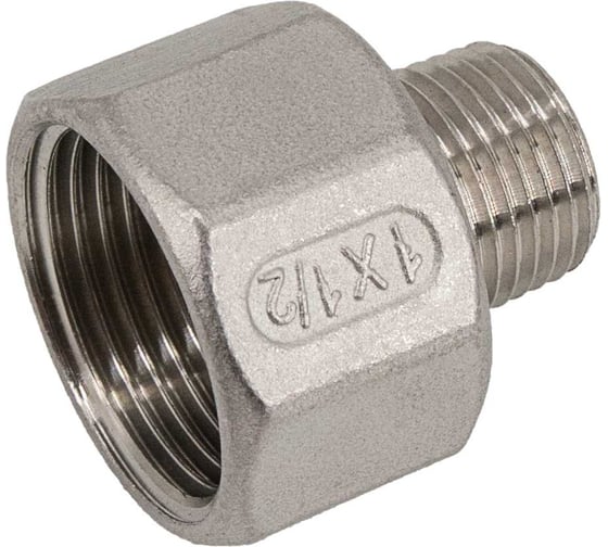 Футорка обратная NEWKEY нержавеющая сталь AISI304 DN25 x DN15 (1x1/2), (CF8), PN16 NK-FHBN25x15/4