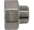 Футорка обратная NEWKEY нержавеющая сталь AISI304 DN50 x DN32 (2' x 1_1/4), (CF8), PN16 NK-FHBN50x32/4 3