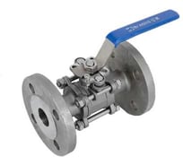 Кран шаровый фланцевый под привод NEWKEY нержавеющий (3PC), AISI316TI DN32 (1_1/4), PN40 NK-BFp32/6ti