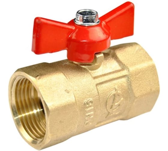 Кран шаровой ГАЛЛОП 3/4'' вн/вн бабочка Практик 130 540542 1