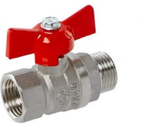 Кран шаровой ГАЛЛОП 1/2'' вн/нар бабочка 11б27п1 Стандарт 231 никель PN40 538722