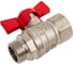 Кран шаровой ГАЛЛОП 1/2'' вн/нар бабочка 11б27п1 Стандарт 231 никель PN40 538722 2