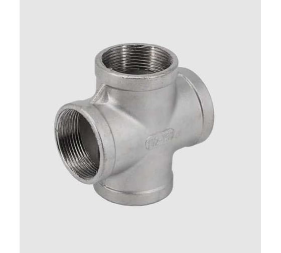 Крестовина NEWKEY нержавеющая сталь AISI304 DN40 (1_1/2'), (CF8), PN16 NK-DCF40/4 1