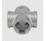 Крестовина NEWKEY нержавеющая сталь AISI304 DN40 (1_1/2'), (CF8), PN16 NK-DCF40/4 3