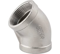 Отвод резьбовой NEWKEY вр/вр 45 нержавеющий, AISI304 DN40 (1_1/2), (CF8), PN16 NK-FEDD45_40/4