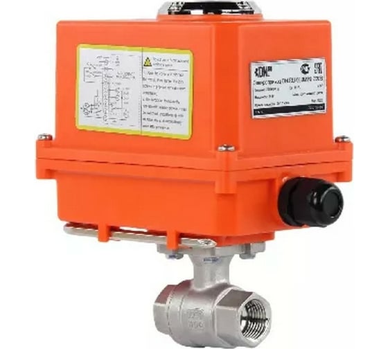 Кран DN.ru КШМП.316.230-ISO Ду32 Ру63, электропривод четвертьоборотный ...