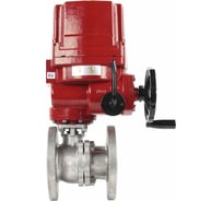 Шаровой кран DN.ru КШФП.316.200 Ду80 Ру16 с электроприводом EX-020 220В D160-02121