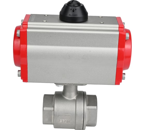 Кран шаровой DN.ru КШМП.316.230-ISO Ду80 Ру40 с пневмоприводом D160-01592