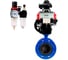 Затвор дисковый DN.ru GGG40-304-EPDM-2W-F-H Ду150 Ру16 пневмопривод DA-130, пневмораспределитель (2EM) 220VAC, БКВ LSB-210, дублером HDM-3, БПВ D050-56740 1