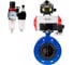 Затвор дисковый DN.ru GGG40-304-EPDM-2W-F-H Ду50 Ру16 пневмопривод DA-105, пневмораспределитель 24VDC, БКВ LSB-510, БПВ D050-56654 1