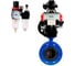Затвор дисковый DN.ru GGG40-304-EPDM-2W-F-H Ду65 Ру16 пневмопривод DA-105, пневмораспределитель (2EM) 220VAC, БКВ LSB-210, дублером HDM-3, БПВ D050-56743 1