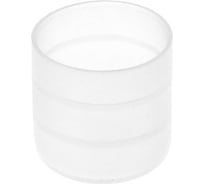 Заглушка пластиковая Миниворкс круглая Ø20 мм, наружная, серия TXT, цвет бесцветный –  (20 шт.) TXT20