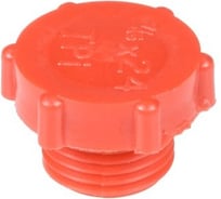 Заглушка пластиковая Миниворкс для внутренней резьбы 7/16x20, серия TFU, цвет красный –  (10 шт.) TFU7/16U