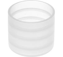 Заглушка пластиковая Миниворкс круглая Ø21.3 мм, наружная, серия TXT, цвет бесцветный –  (20 шт.) TXT21,3