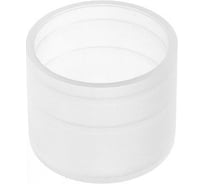 Заглушка пластиковая Миниворкс круглая Ø19 мм, наружная, серия TXT, цвет бесцветный –  (20 шт.) TXT19