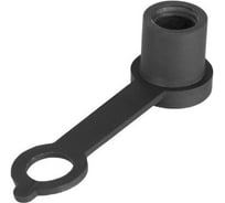 Заглушка круглая Миниворкс Ø6, наружная с лапкой, серия PITPE, цвет черный –  (20 шт.) PI6LTPE