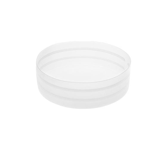 Заглушка пластиковая Миниворкс круглая Ø130 мм, наружная, серия TXT, цвет бесцветный –  (2 шт.) TXT130 1