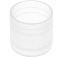 Заглушка пластиковая Миниворкс круглая Ø16 мм, наружная, серия TXT, цвет бесцветный –  (20 шт.) TXT16