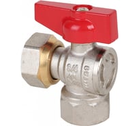 Шаровой кран MVI ГОСТ угловой с накидной гайкой, 1/2 вн.-вн., рукоятка «бабочка» BV.732.04