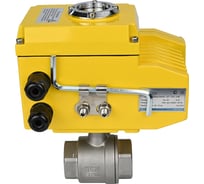 Кран шаровой DN.ru КШМП.316.230-ISO Ду80 Ру40 с электроприводом QT-010 24В D160-00227