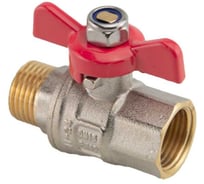 Кран шаровой MVI ГОСТ 3/4 вн-нар, рукоятка «бабочка» (БМЦ) BV.914.05
