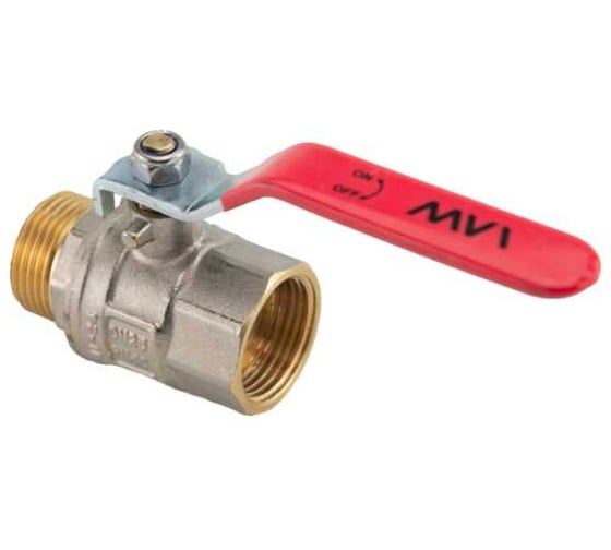 Кран шаровой MVI ГОСТ, 3/4 вн-нар, рычажная рукоятка (РМЦ) BV.912.05 1