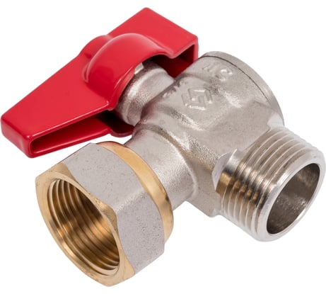Шаровой кран MVI ГОСТ угловой с накидной гайкой, 3/4 вн.-нар., рукоятка «бабочка» BV.733.05