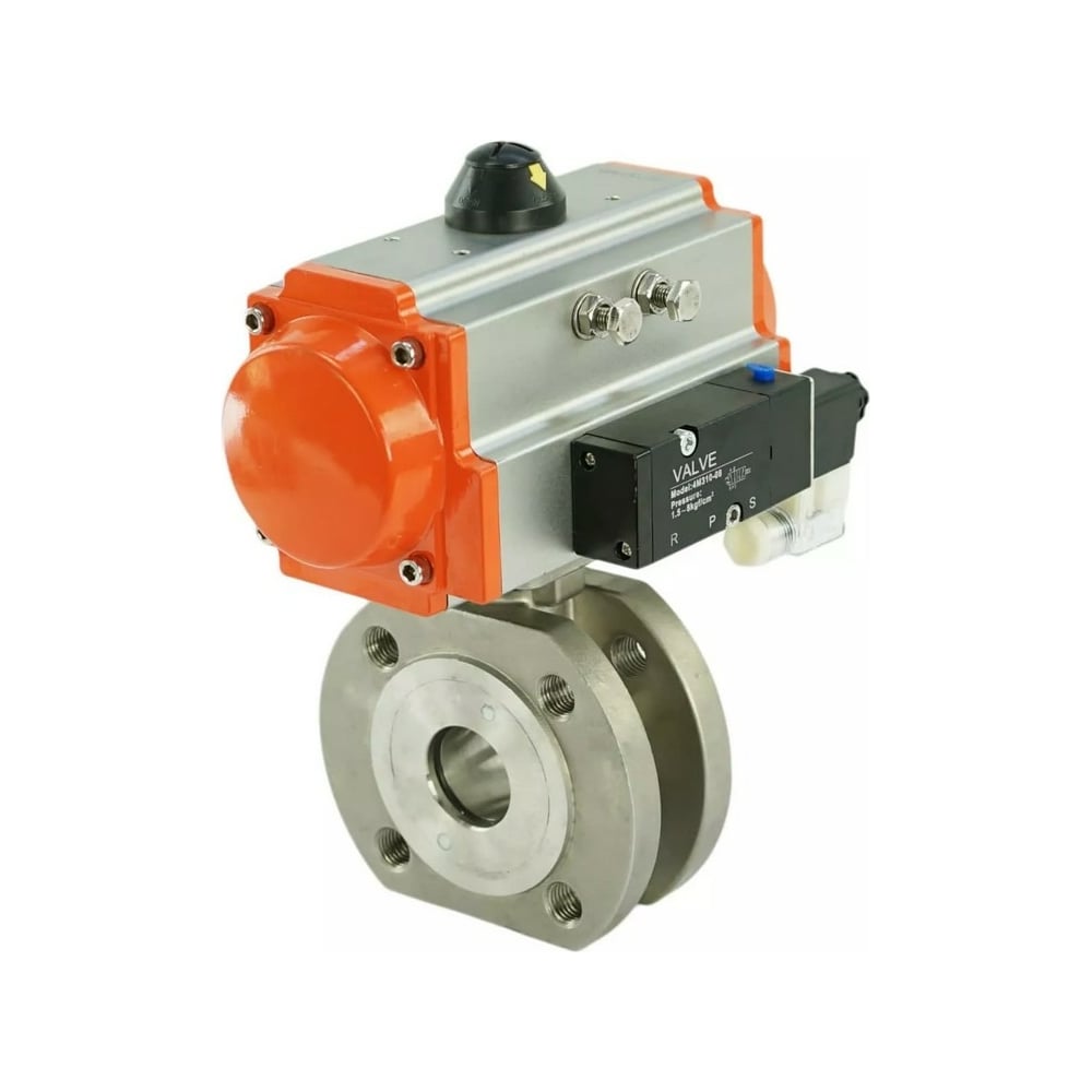 Шаровой кран DN.ru КШмФП Ду100 Ру16 пневмопривод SA-160 ...