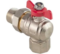 Кран-американка MVI ГОСТ угловой, 1 вн-нар, рукоятка «бабочка» BV.922.06