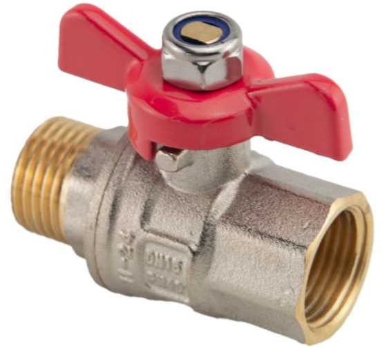 Шаровой кран MVI ГОСТ, 1/2 вн.-нар., рукоятка «бабочка» (БМЦ) BV.914.04 1