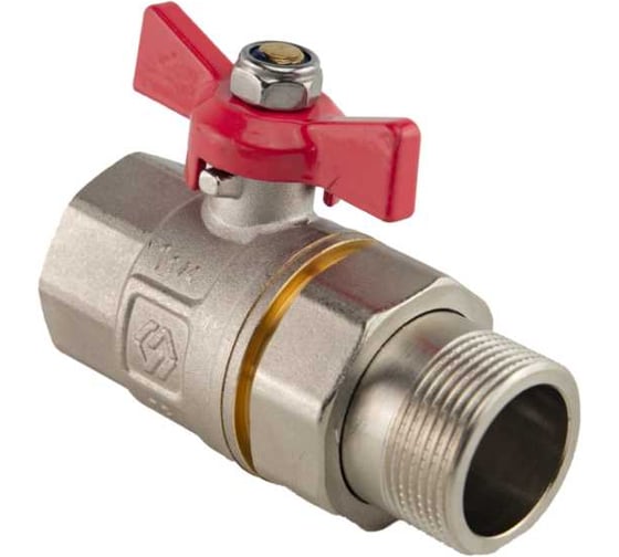 Кран-американка MVI ГОСТ, 1 1/4 вн-нар, рукоятка «бабочка» BV.920.07 1