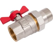 Кран-американка MVI ГОСТ, 1 вн-нар, рукоятка «бабочка» BV.920.06