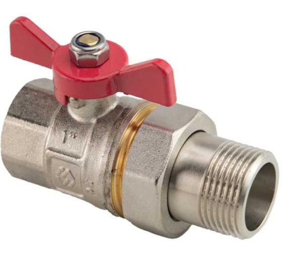 Кран-американка MVI ГОСТ, 1 вн-нар, рукоятка «бабочка» BV.920.06 1