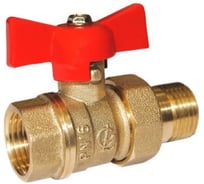 Кран шаровой со сгоном ГАЛЛОП 1/2'' бабочка 11б27п1 Стандарт 232 PN 40 532612