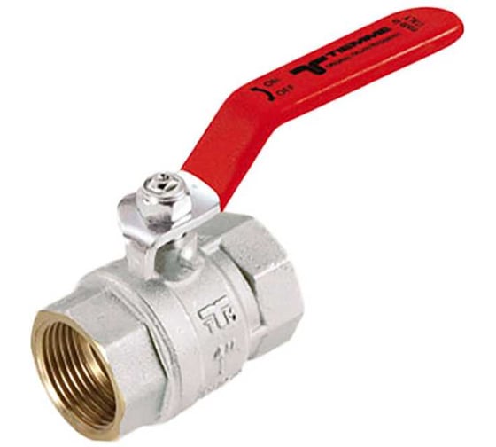 Кран шаровой Tiemme Uragano 3/8 ВВ (красная ручка) 2310034 1