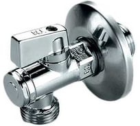 Кран угловой шаровой Tiemme 1/2x3/4 НН, с чашкой и фильтром 2950055