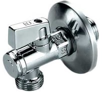 Кран угловой шаровой Tiemme 1/2x1/2 НН, с чашкой и фильтром 2950012